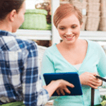 Image of two women in a flower shop