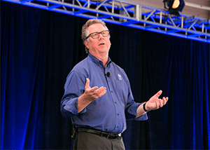 Peter Moran speaking at the State of the industry breakfast in Maui