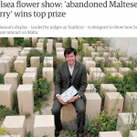 Garden designer James Basson won the top prize at the Chelsea Flower Show this year for a design he called “stark” and intentionally “brutal.”