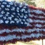 USA flower flag