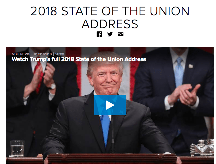 Economy, Immigration Dominate President Trump’s State of the Union Address