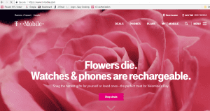 negative ad from T-mobile T-Mobile removed this promotion from its website after hearing from Nic Faitos of Starbright Floral Design.