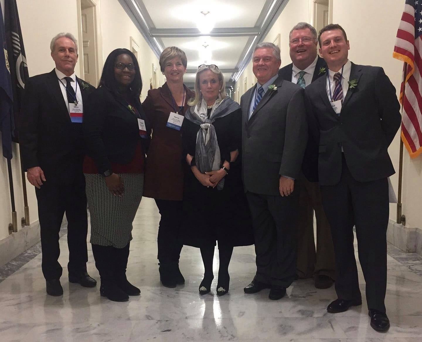 SAF group from Michigan catches up with Rep. Debbie Dingell (D). The SAF group from Michigan catches up with Rep. Debbie Dingell (D).