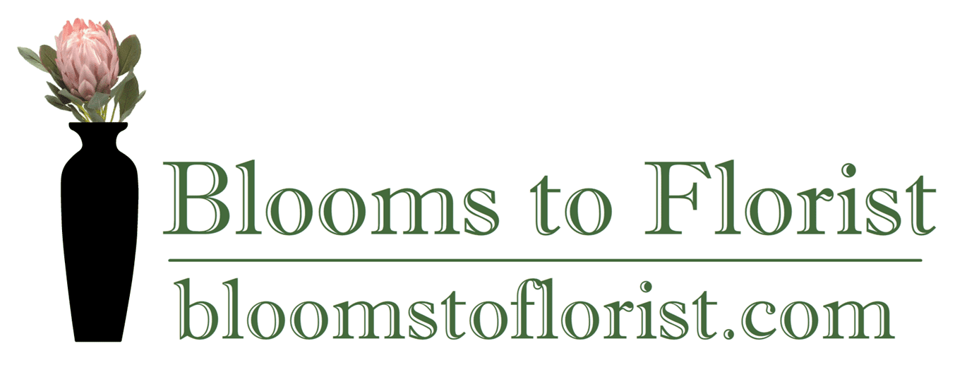 Blooms to Florist Vase logo Rosamina